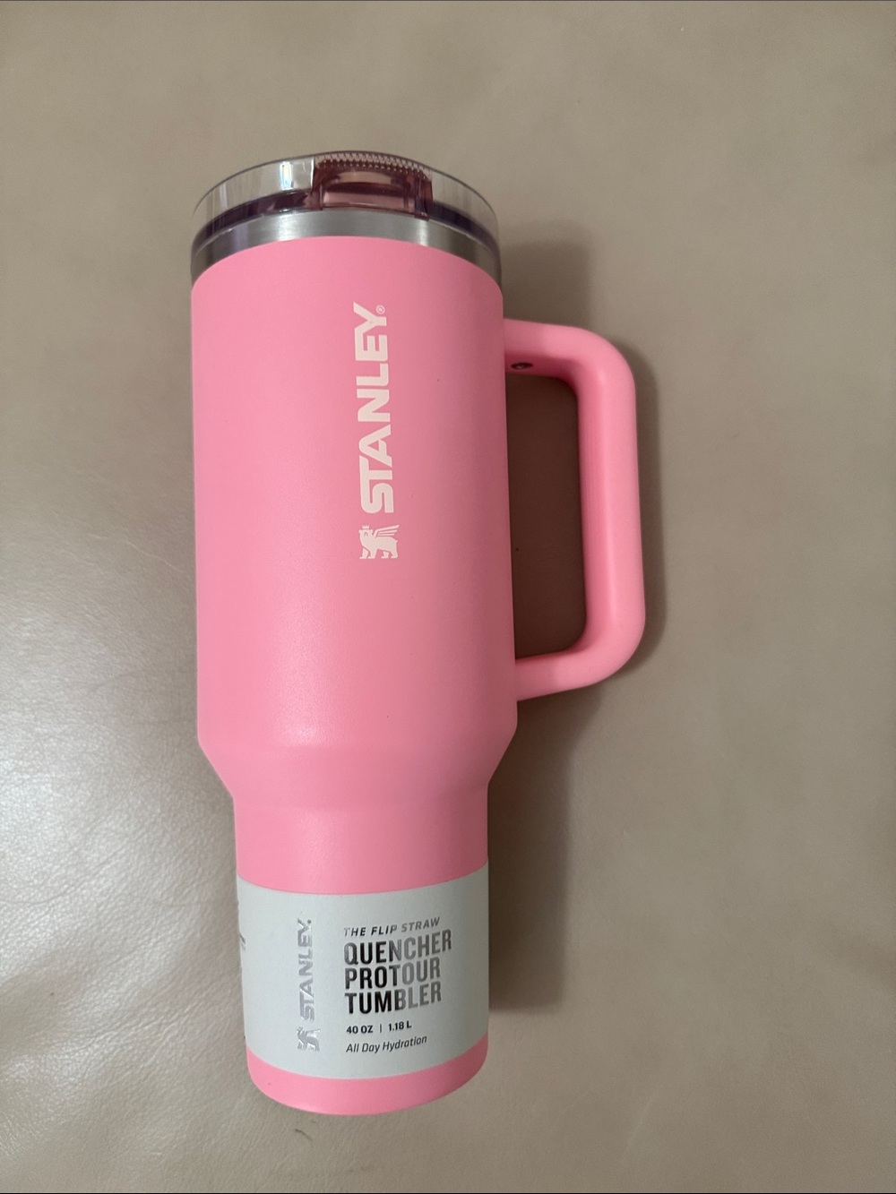Stanley Pink Insulated Tumbler with Handle